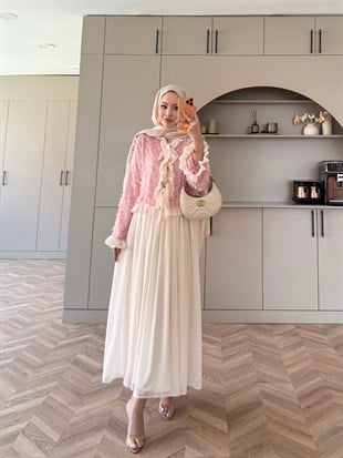 Dolly Etekli Takım Pembe Ekru (5789)
