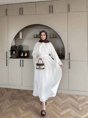 Dream Bağlamalı Elbise Beyaz (1907)