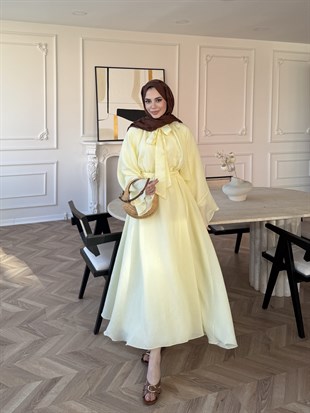 Dream Bağlamalı Elbise ButterYellow (1907)