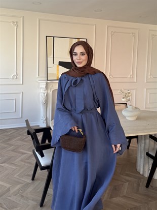 Dream Bağlamalı Elbise İndigo (1907)