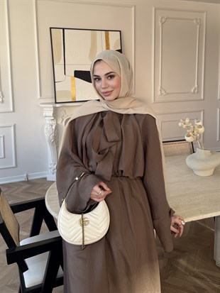 Dream Bağlamalı Elbise Kahve (1907)