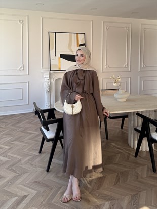 Dream Bağlamalı Elbise Kahve (1907)