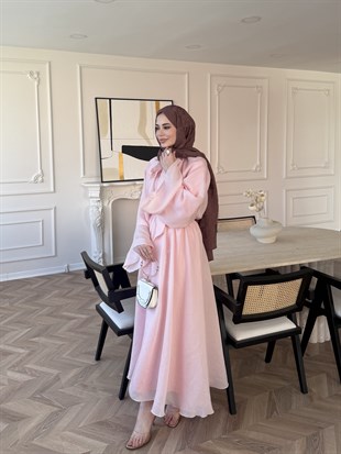 Dream Bağlamalı Elbise Pembe (1907)