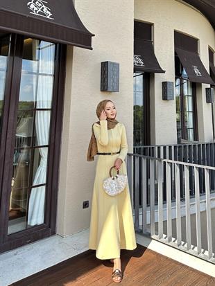 Drew Puf Elbise Butter Yellow