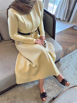 Drew Puf Elbise Butter Yellow