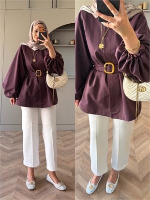 Duru Bomber Trenç Bordo (4566)