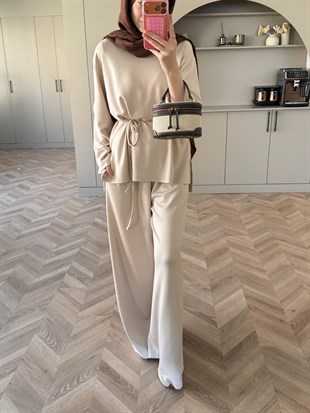 Echo Oysh Pantolonlu Takım Bej (4546)