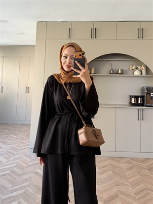 Echo Oysh Pantolonlu Takım Siyah (4546)