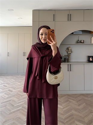 Eclair Atkılı Oysh Takım Bordo (8013)