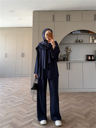 Eclair Atkılı Oysh Takım Lacivert (8013)