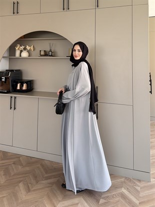 Ekin Kimono Pantolonlu Takım Gri (4510)