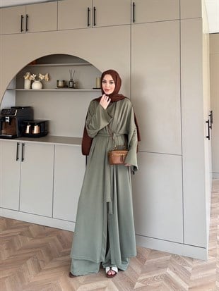 Ekin Kimono Pantolonlu Takım Haki (4510)