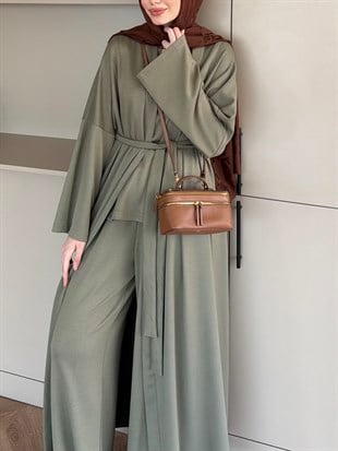 Ekin Kimono Pantolonlu Takım Haki (4510)