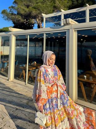 Elara Çiçekli Elbise