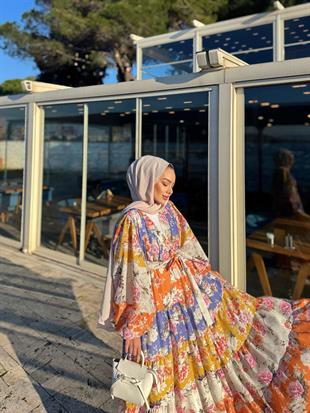 Elara Çiçekli Elbise