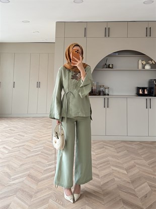 Eldin İşlemeli Modal Takım Çağla (5706)