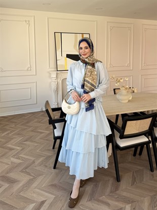 Elsiya Kat Kat Etekli Takım Mavi (2019)