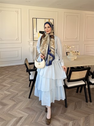 Elsiya Kat Kat Etekli Takım Mavi (2019)