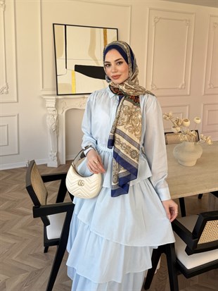 Elsiya Kat Kat Etekli Takım Mavi (2019)