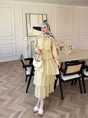 Elsiya Kat Kat Etekli Takım Sarı (2019)