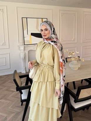 Elsiya Kat Kat Etekli Takım Sarı (2019)