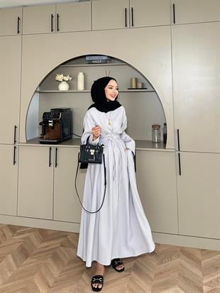 Elvin Modal Elbise Gri