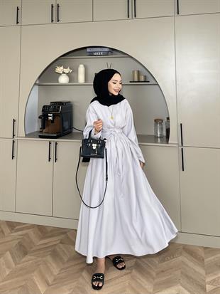 Elvin Modal Elbise Gri