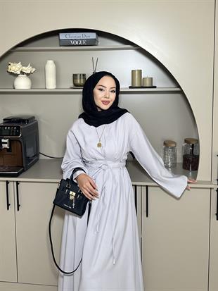 Elvin Modal Elbise Gri