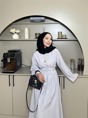 Elvin Modal Elbise Gri