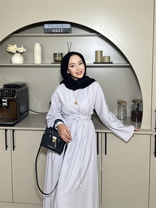 Elvin Modal Elbise Gri