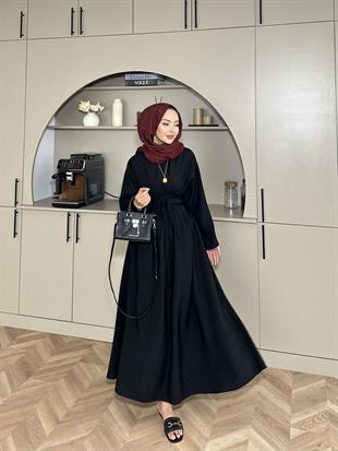 Elvin Modal Elbise Siyah