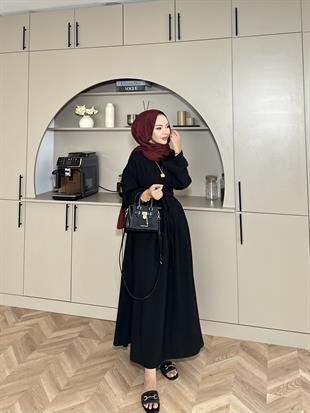 Elvin Modal Elbise Siyah