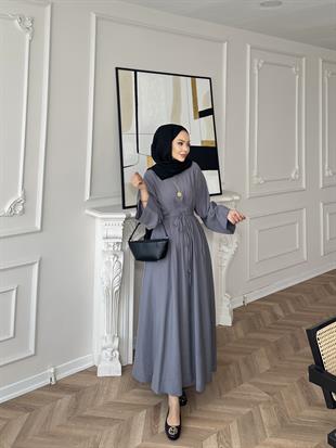 Elvin Tensel Elbise Gri