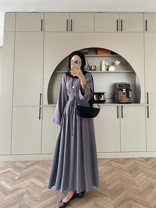 Elvin Tensel Elbise Gri