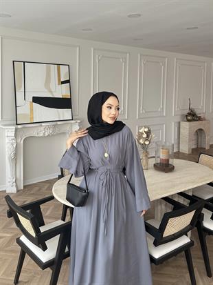 Elvin Tensel Elbise Gri