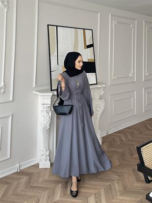 Elvin Tensel Elbise Gri