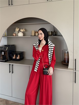 Emila Oysh Eşofman Takım Kırmızı (2372)