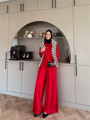 Emila Oysh Eşofman Takım Kırmızı (2372)