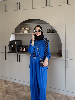 Emila Oysh Eşofman Takım Saks (2372)
