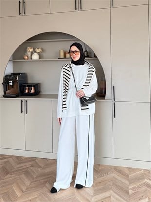 Emnoya Oysh Eşofman Takım Beyaz (4556)