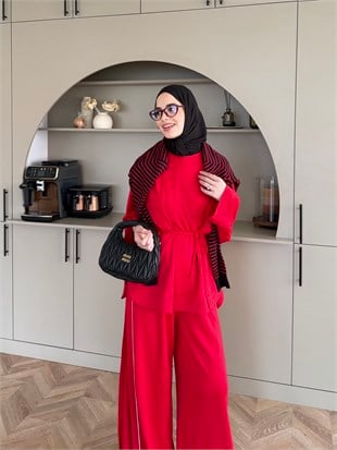 Emnoya Oysh Eşofman Takım Kırmızı (4556)