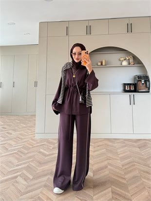 Emnoya Oysh Eşofman Takım Mürdüm (4556)