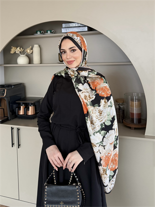 Enzo Krep Elbise Siyah