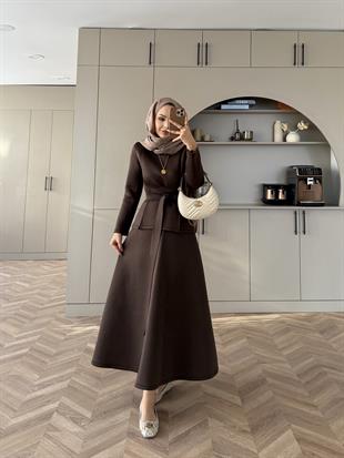 Esla Scuba Etekli Takım Acı Kahve 