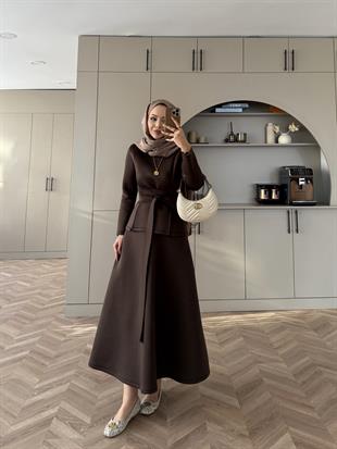 Esla Scuba Etekli Takım Acı Kahve 