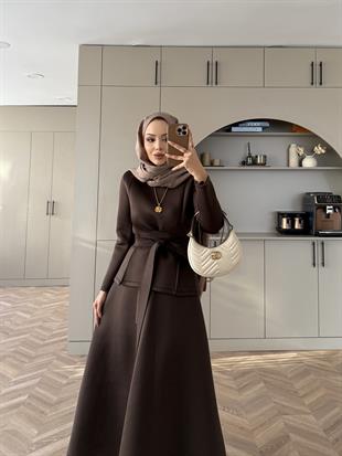 Esla Scuba Etekli Takım Acı Kahve 