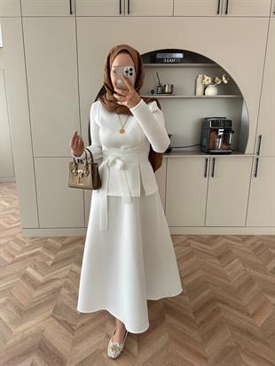 Esla Scuba Etekli Takım Beyaz