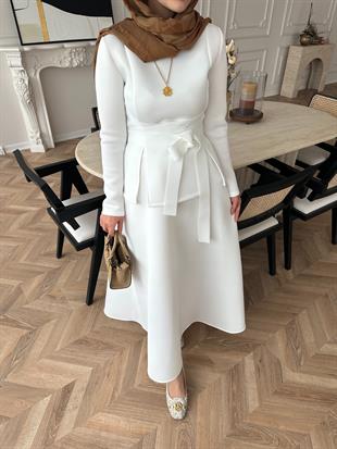 Esla Scuba Etekli Takım Beyaz