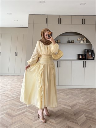 Estelle Tül Etekli Takım ButterYellow (8055)