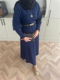 Eylül Triko Elbise Lacivert 